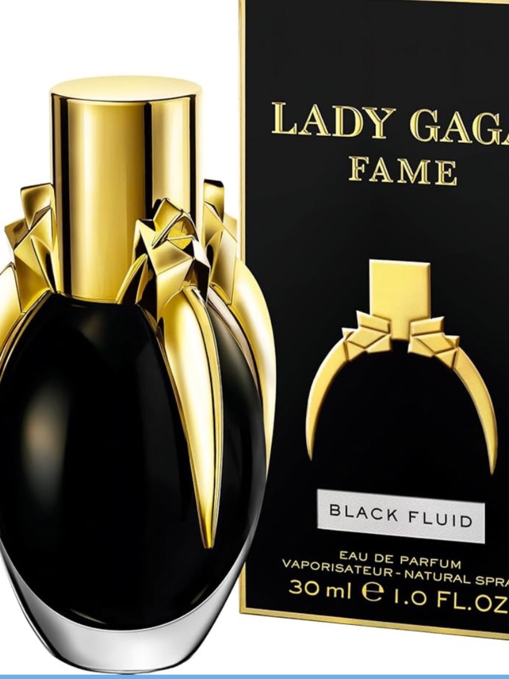 NIB LE Lady GaGa The Fame Discontinued Perfume Black 3.4 OZ + Large Magazine Ad!